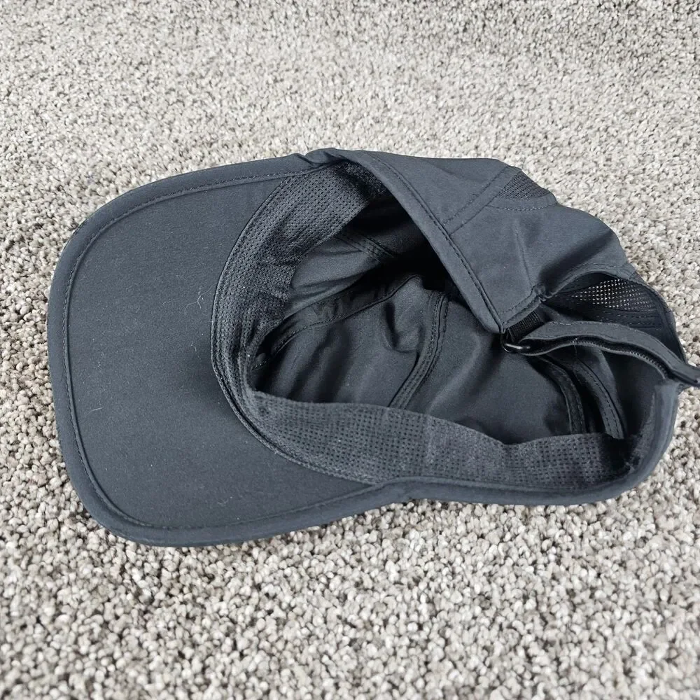 North Face Hat Cap Strapback Breakaway YOUTH Gray Logo Spellout Camp Hike